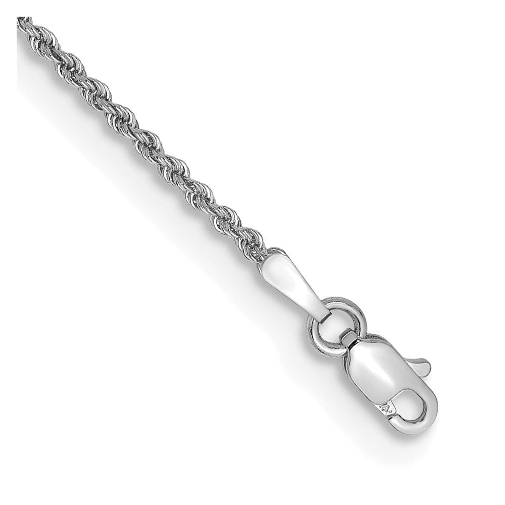 14k WG 1.5mm Regular Rope Chain Bracelet (1.86 grams)