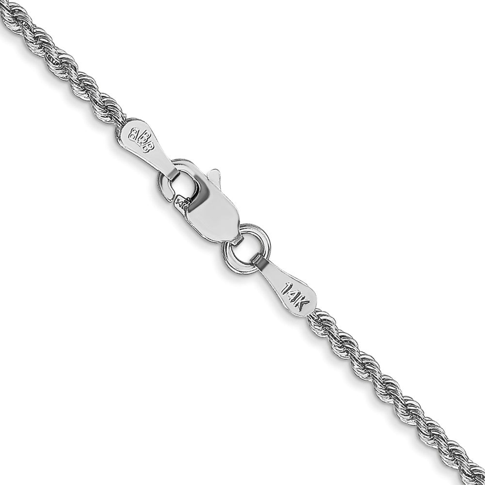 14k WG 2.0mm Regular Rope Chain (4.80 grams)