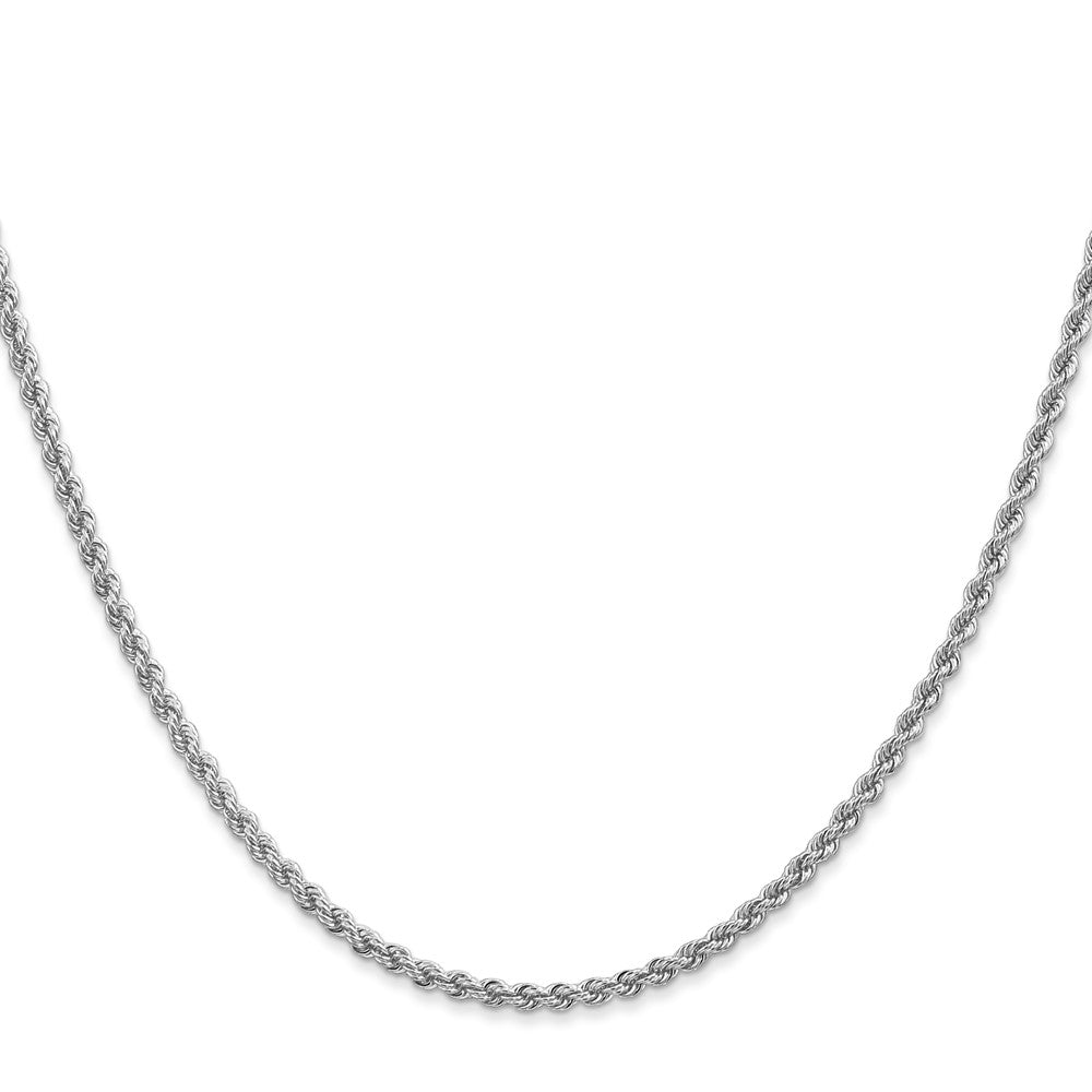 14k WG 2.25mm Regular Rope Chain (6.46 grams)