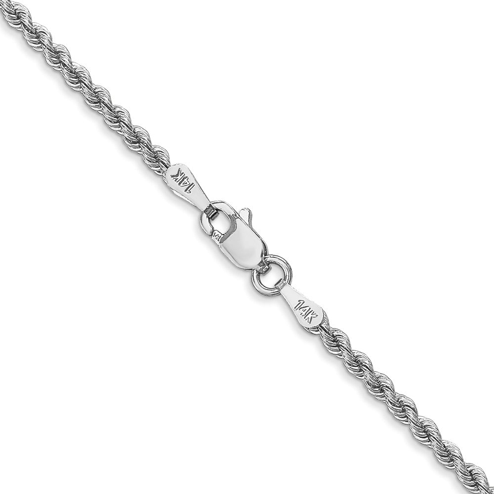 14k WG 2.25mm Regular Rope Chain (6.46 grams)