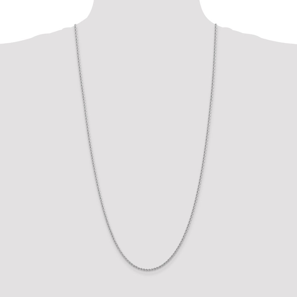 14k WG 2.25mm Regular Rope Chain (6.46 grams)