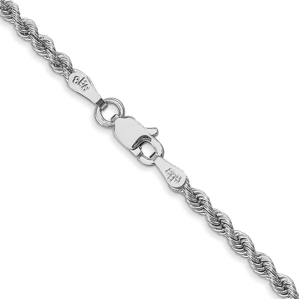 14k WG 2.5mm Regular Rope Chain (8.16 grams)