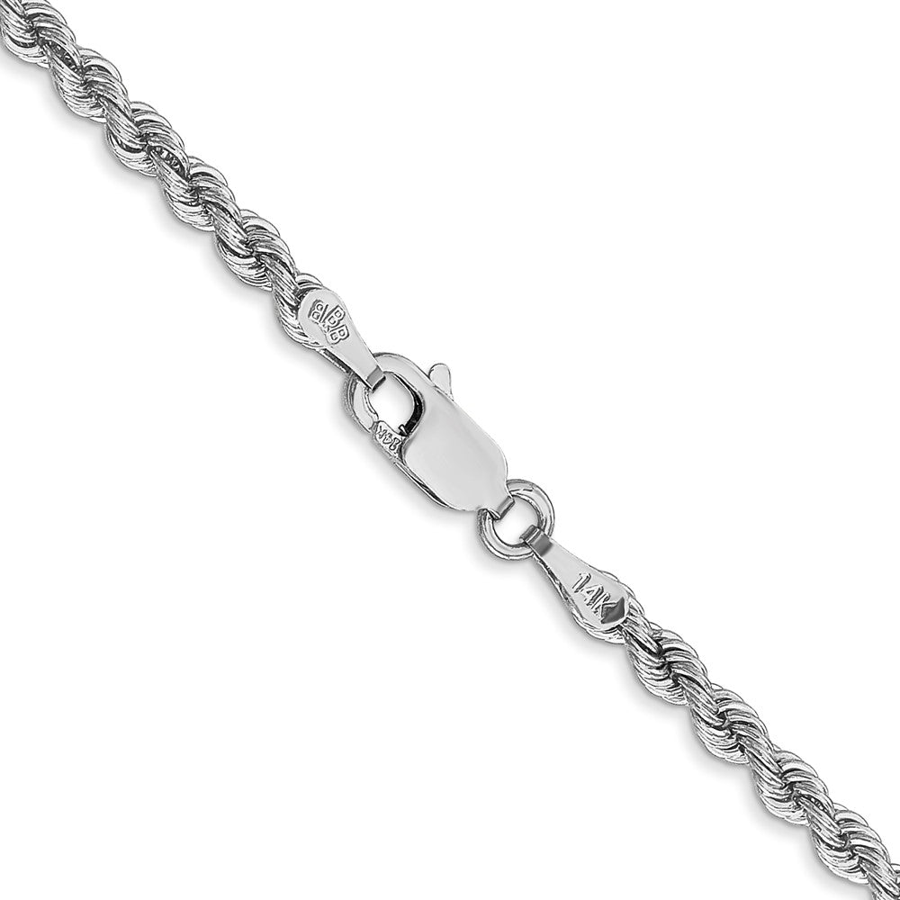 14K WG 2.75mm Regular Rope Chain (11.68 grams)