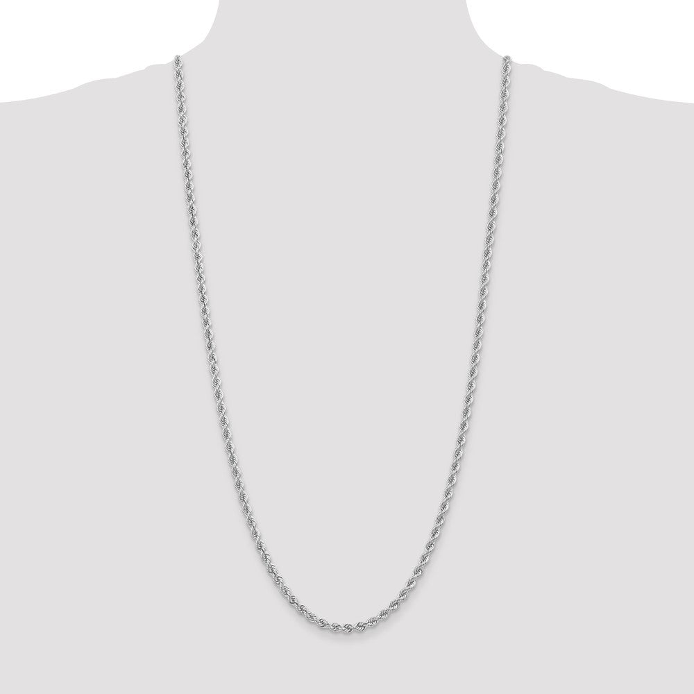 14k WG 4.0mm Regular Rope Chain (24.17 grams)