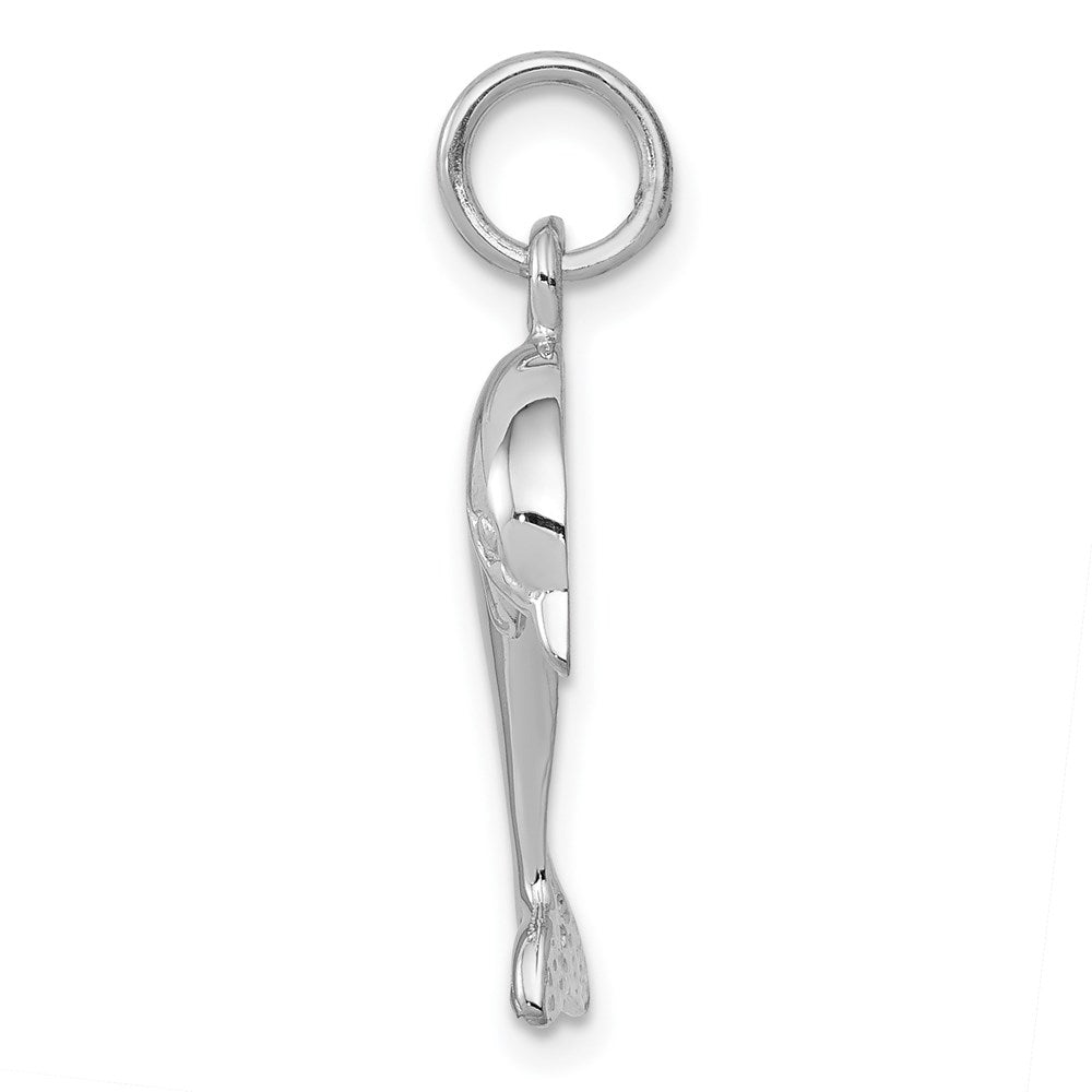 14k White Gold 15 mm Dolphin Charm (1.42 grams)