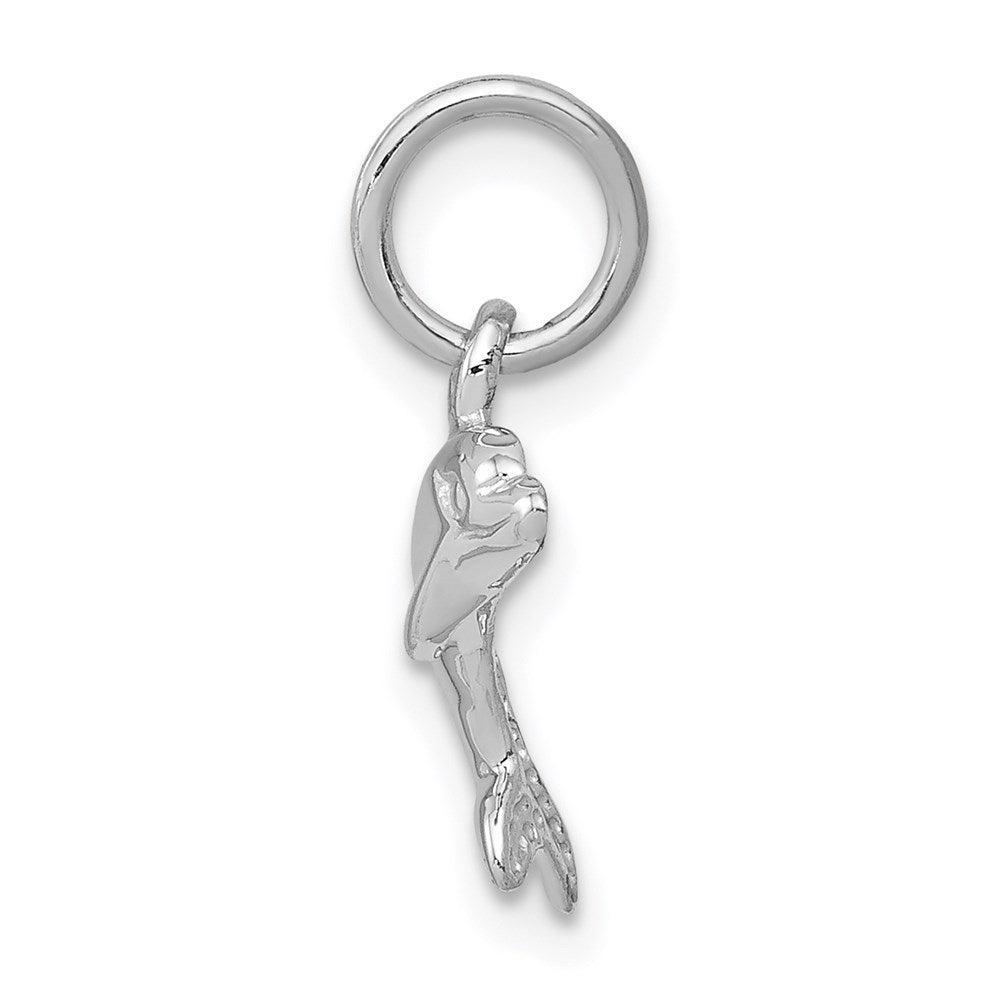 14k White Gold 13 mm Dolphin Charm (0.53 grams)
