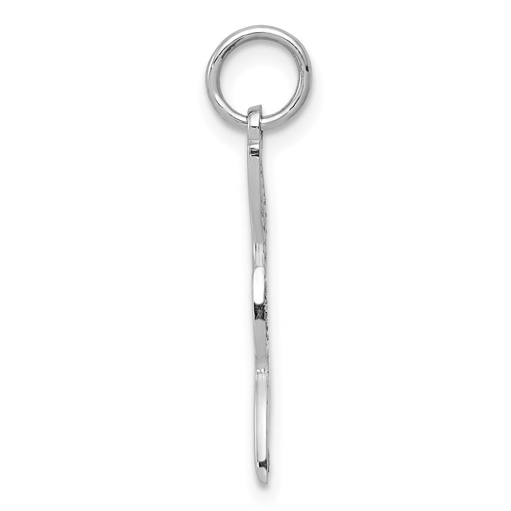 14k White Gold 15 mm Dove Charm (0.68 grams)