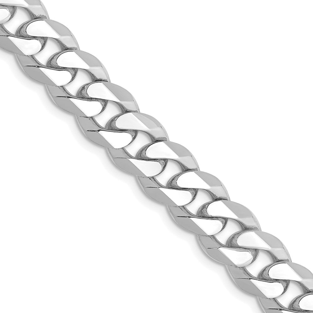 14k WG 8.5mm Flat Beveled Curb Chain (63.59 grams)