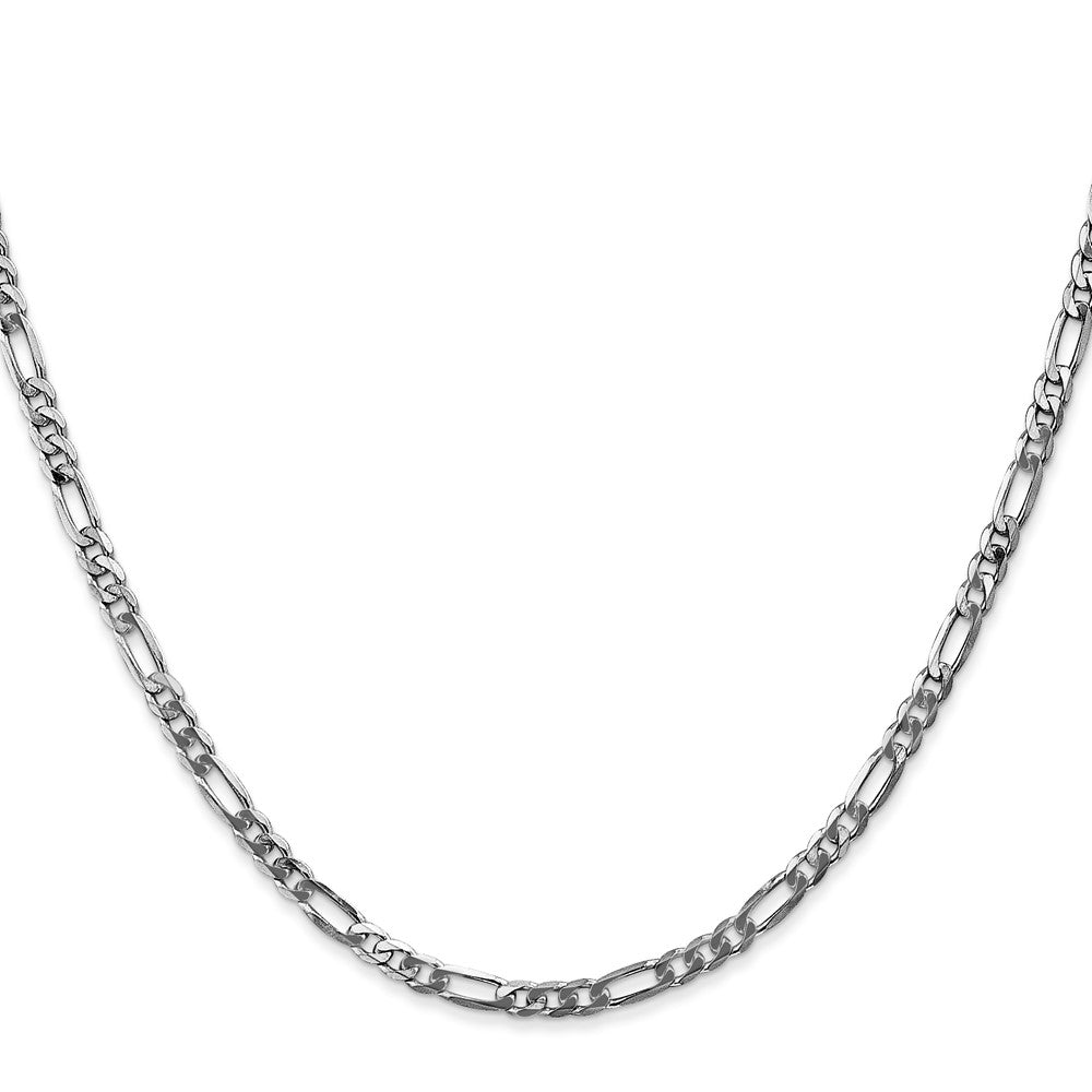 14k WG 3mm Flat Figaro Chain (5.56 grams)