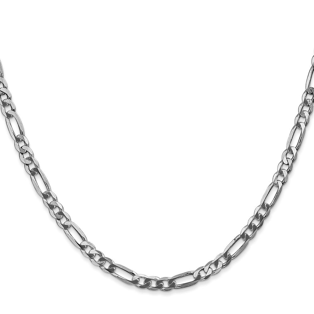 14k WG 4mm Flat Figaro Chain (6.62 grams)