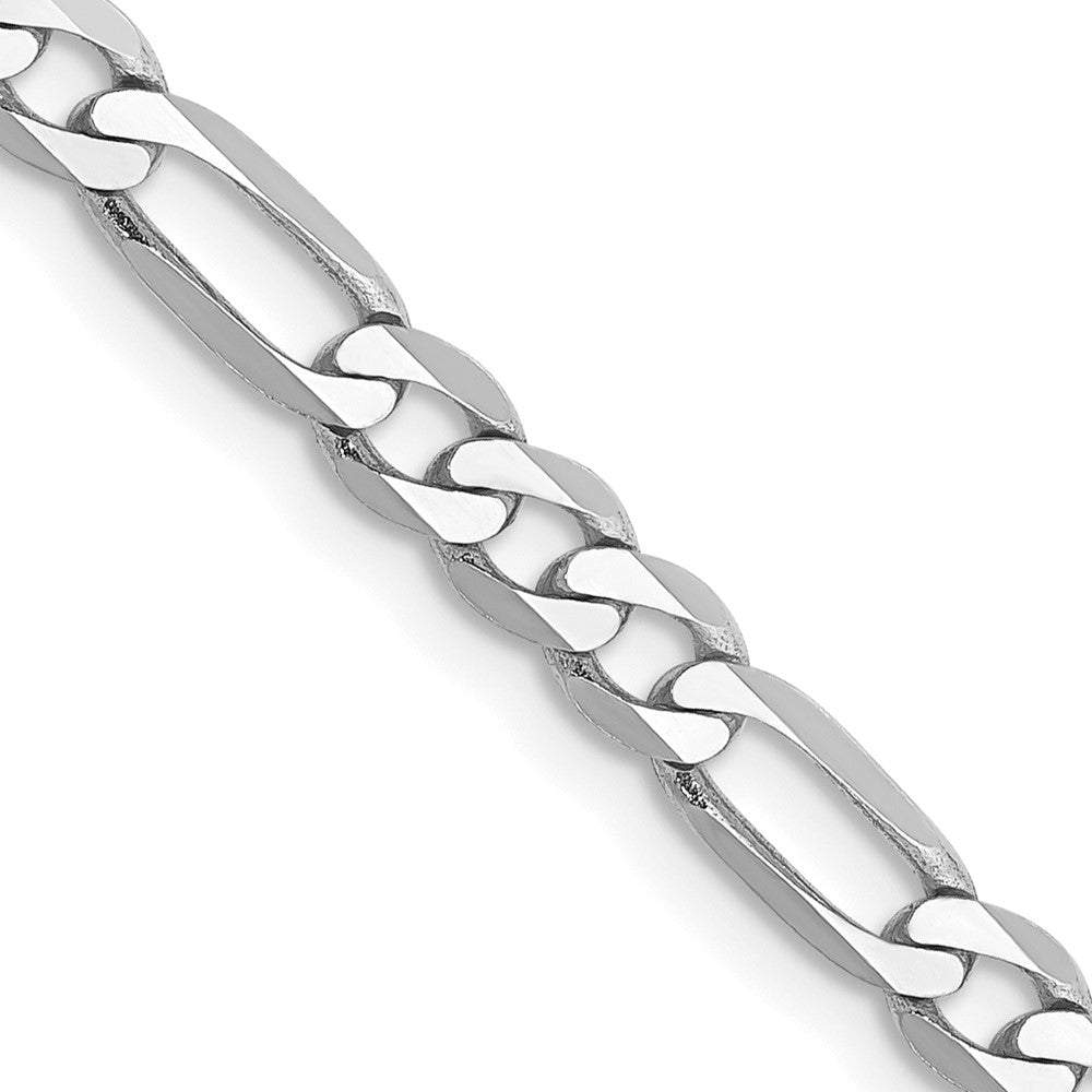 14k WG 4mm Flat Figaro Chain (6.62 grams)