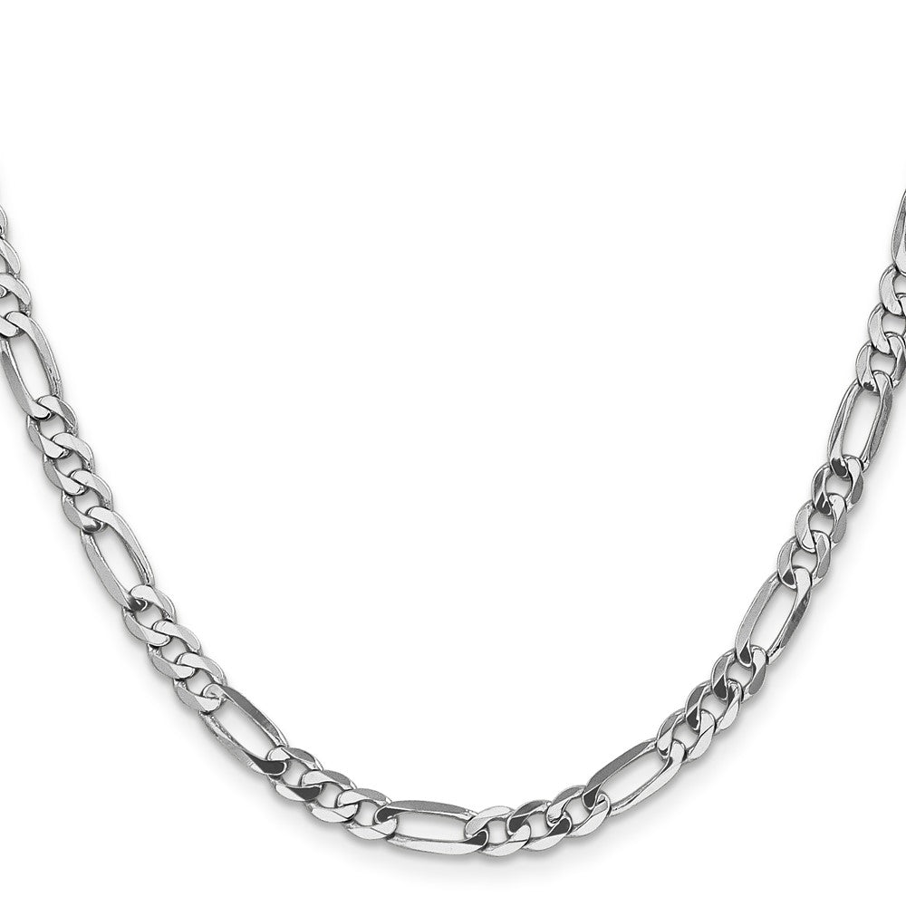 14k WG 4.5mm Flat Figaro Chain (12.47 grams)