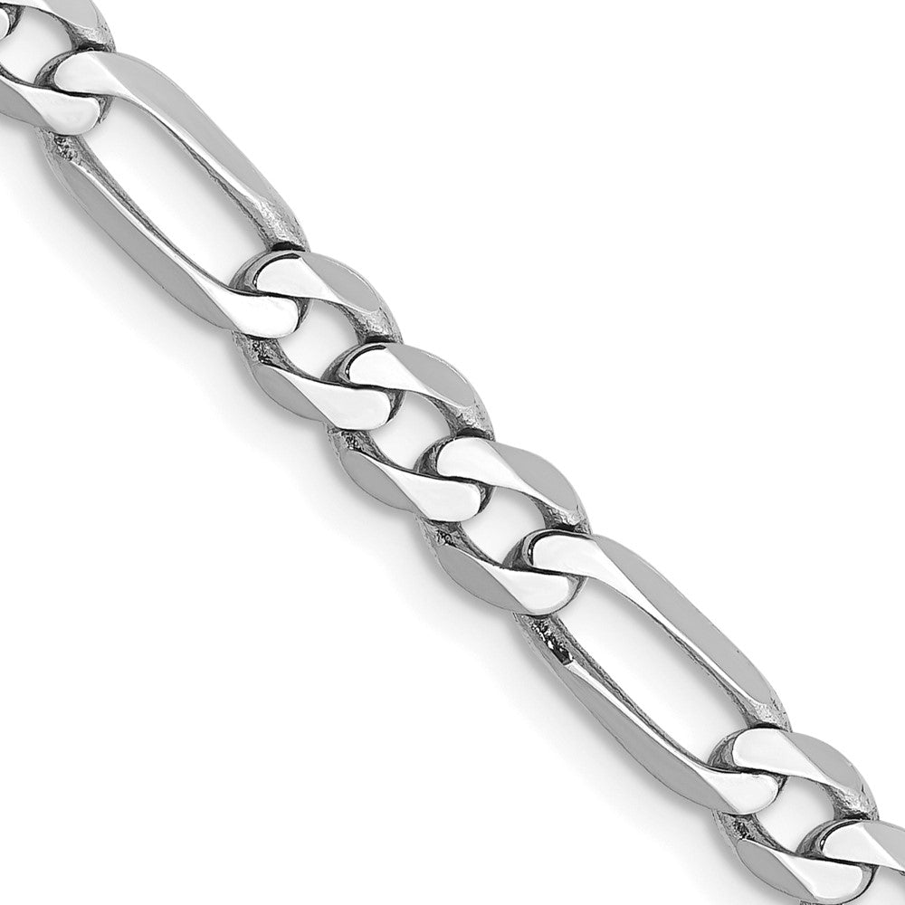 14k WG 4.5mm Flat Figaro Chain (12.47 grams)