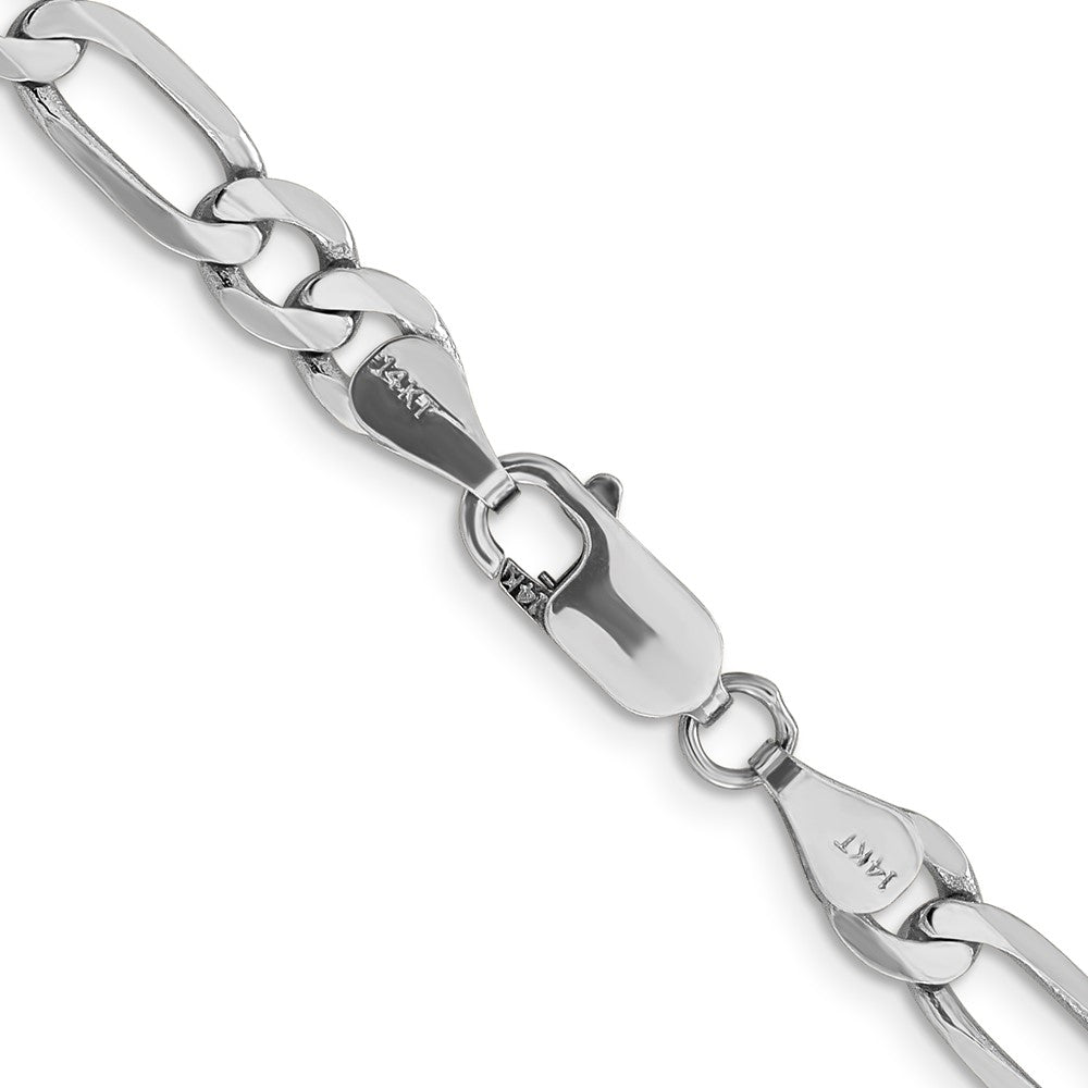 14k WG 6mm Flat Figaro Chain (20.16 grams)