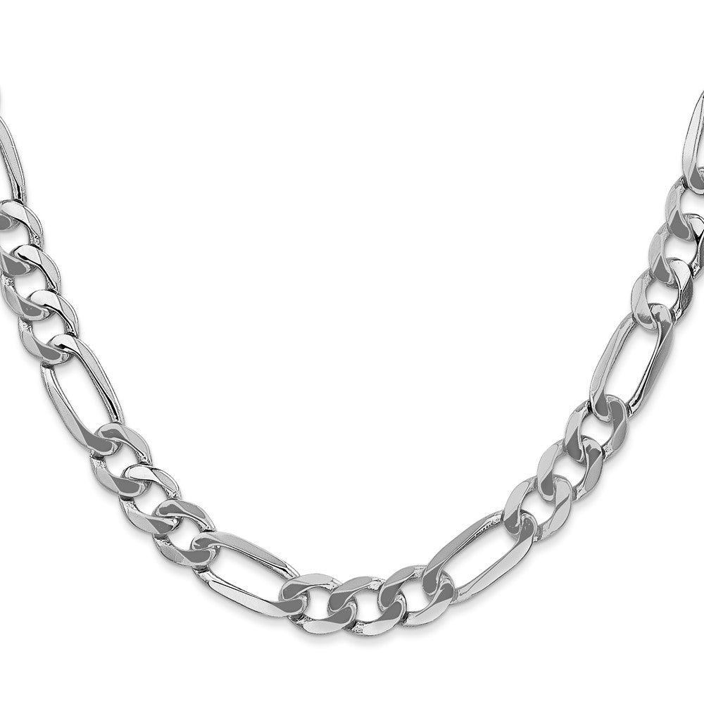 14k WG 7mm Flat Figaro Chain (29.20 grams)