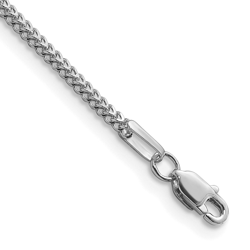 14k WG 1.3mm Franco Chain Bracelet (2.21 grams)