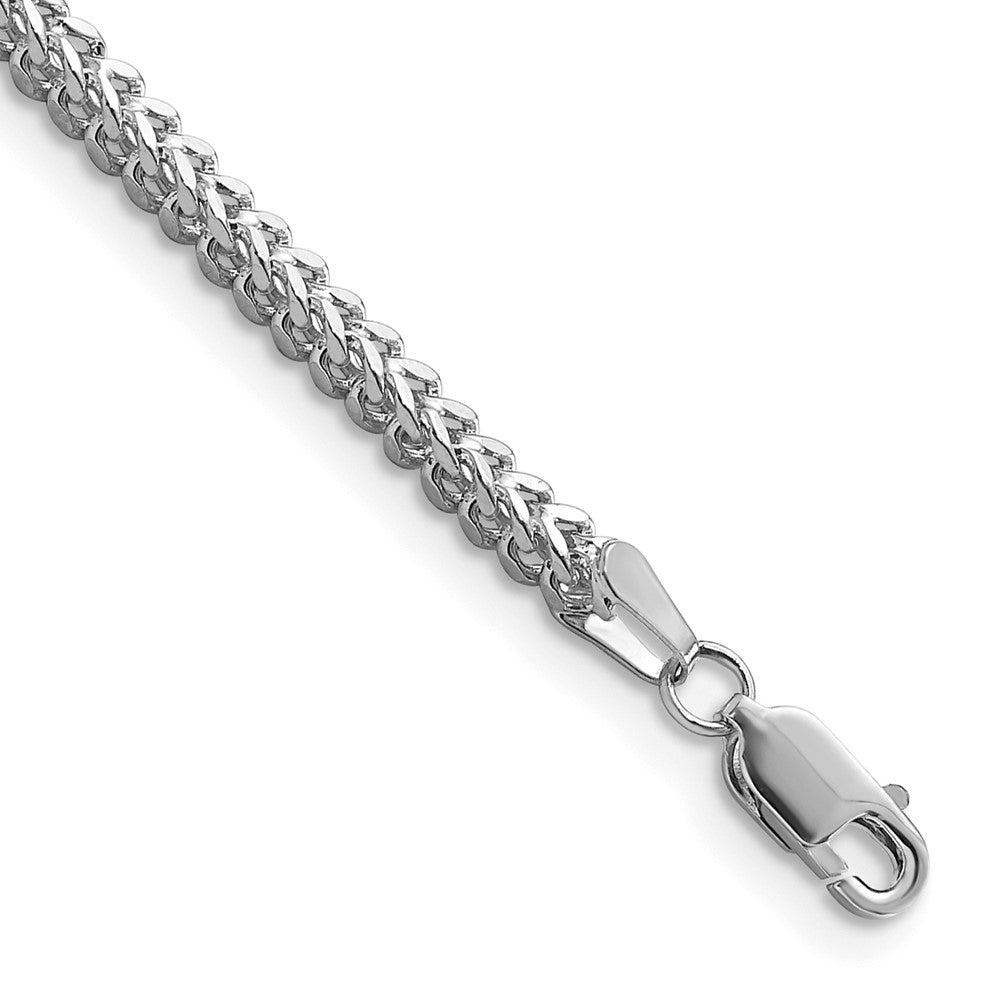 14k WG 2.3mm Franco Chain Bracelet (6.57 grams)