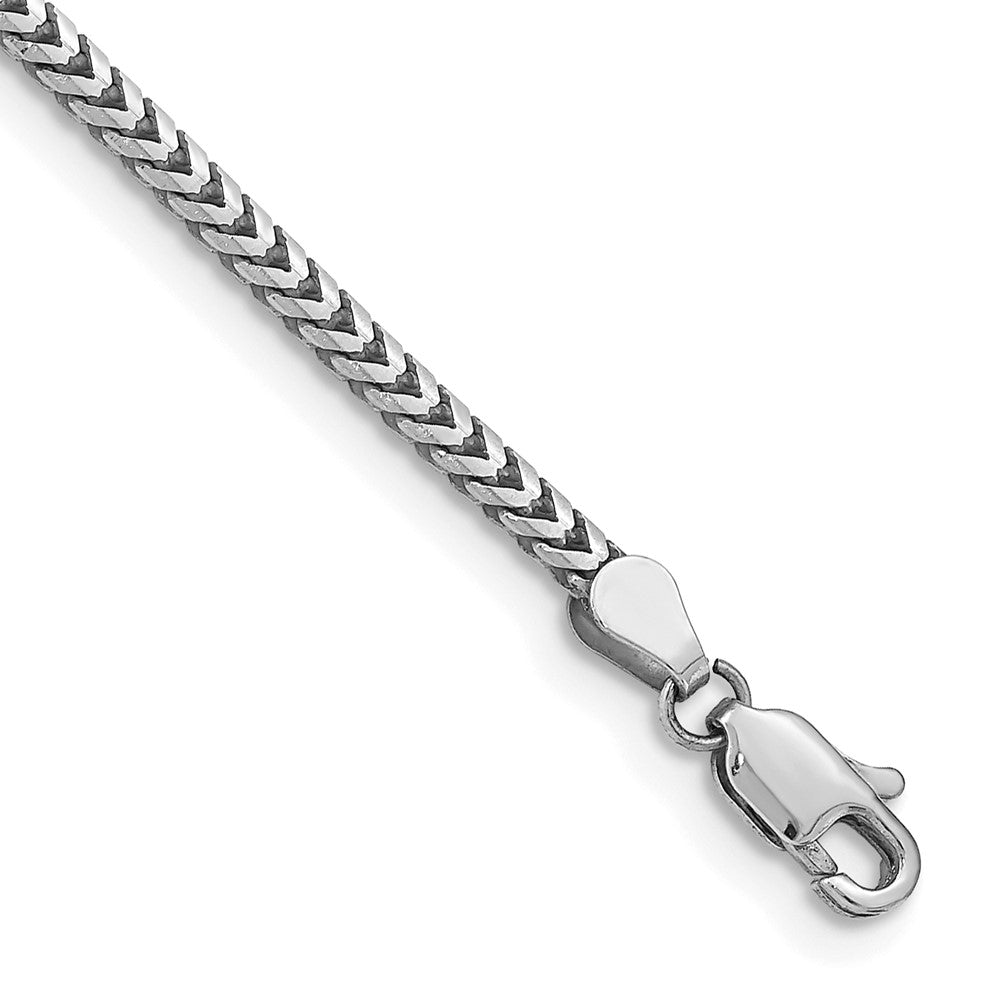 14k WG 2.5mm Franco Chain Bracelet (8.35 grams)