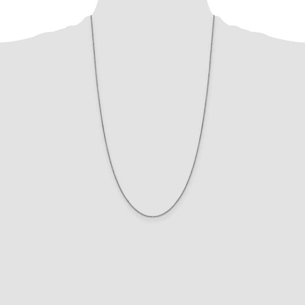 14k WG .9mm Box with Lobster Clasp Chain (2.34 grams)