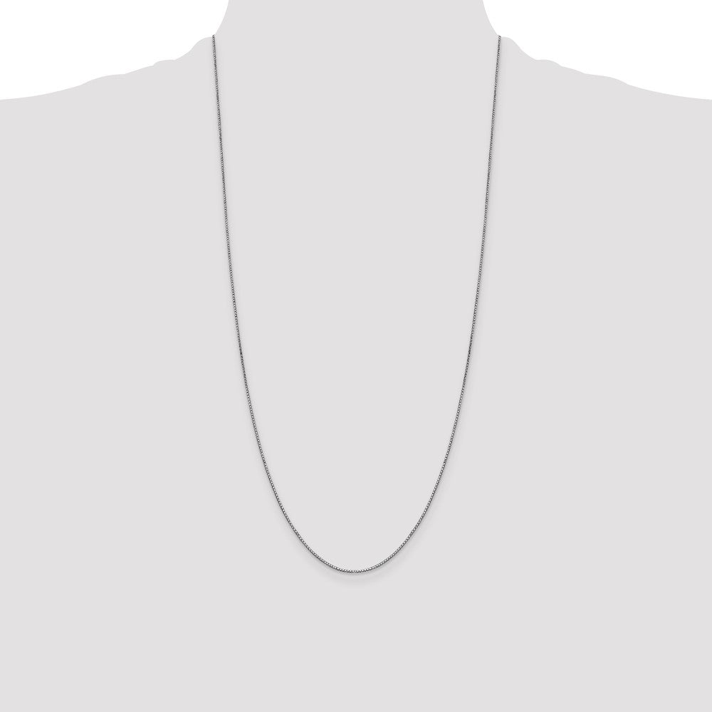 14k WG .9mm Box with Lobster Clasp Chain (2.34 grams)