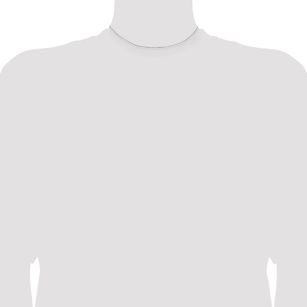 14k WG .5mm Box with Lobster Clasp Chain (1.06 grams)