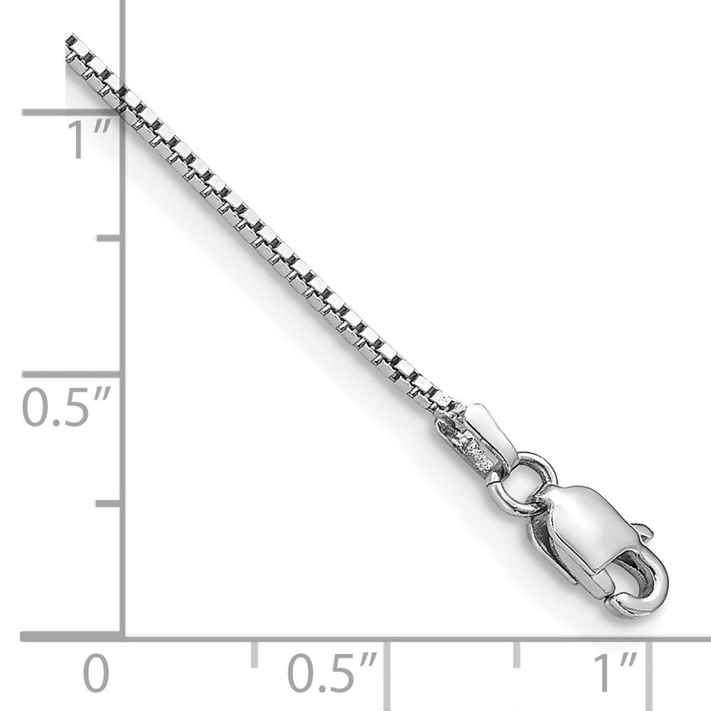 14k WG .95mm Box Chain Bracelet (1.44 grams)