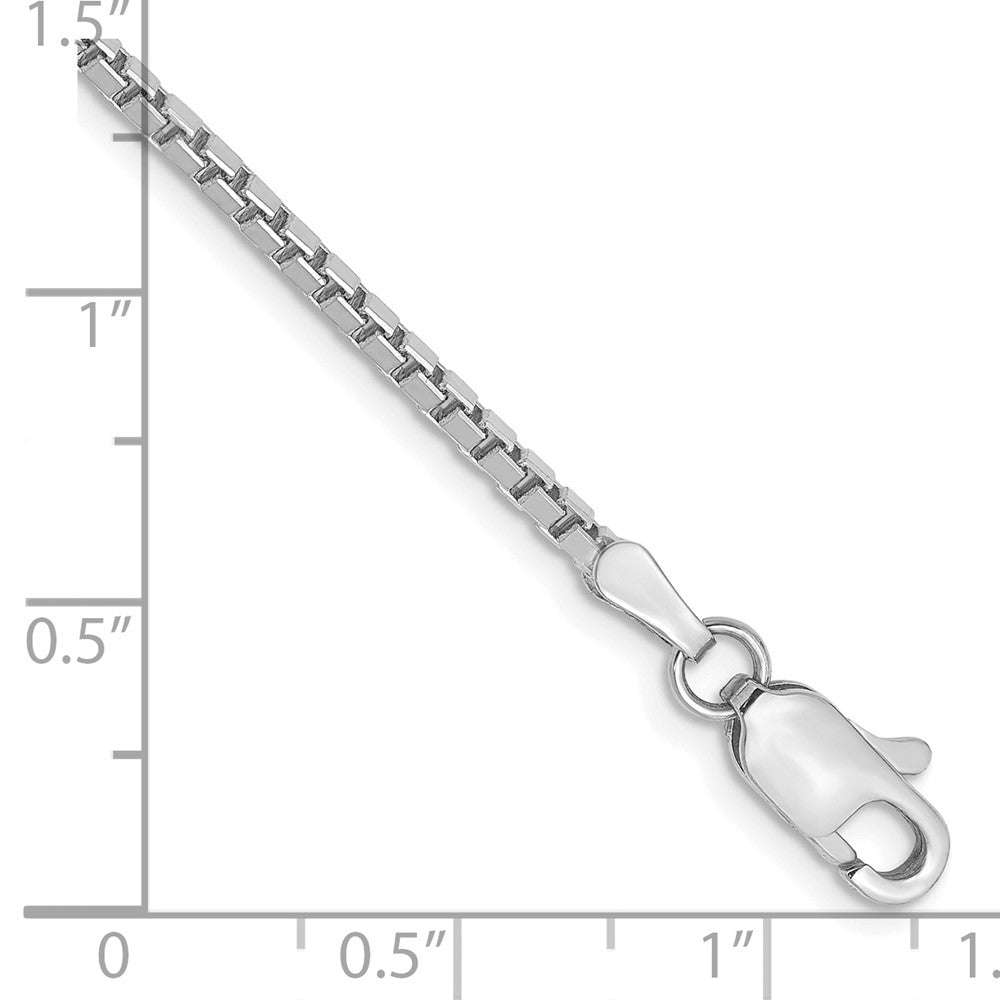 14k WG 1.9mm Box Chain Bracelet (3.79 grams)
