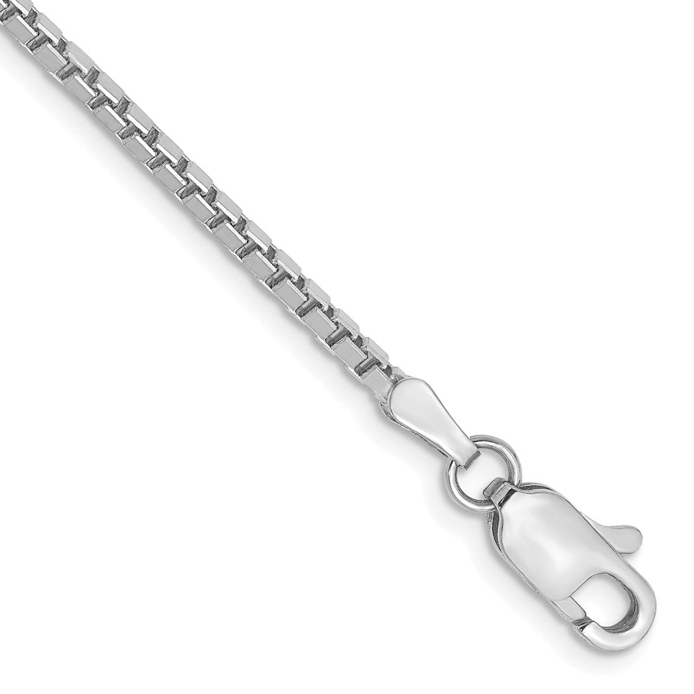 14k WG 1.9mm Box Chain Bracelet (3.79 grams)