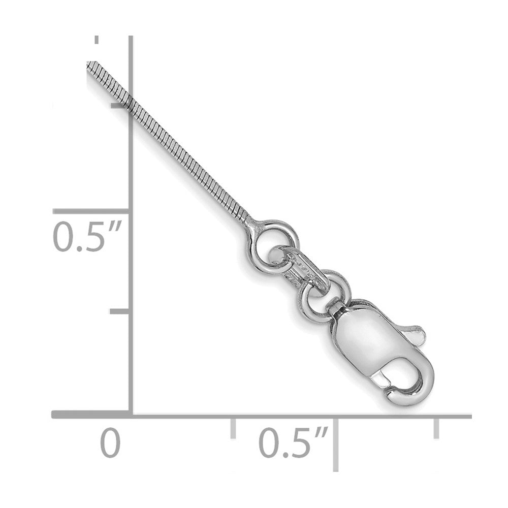 14k WG .6mm Octagonal Snake Chain Bracelet (1.31 grams)