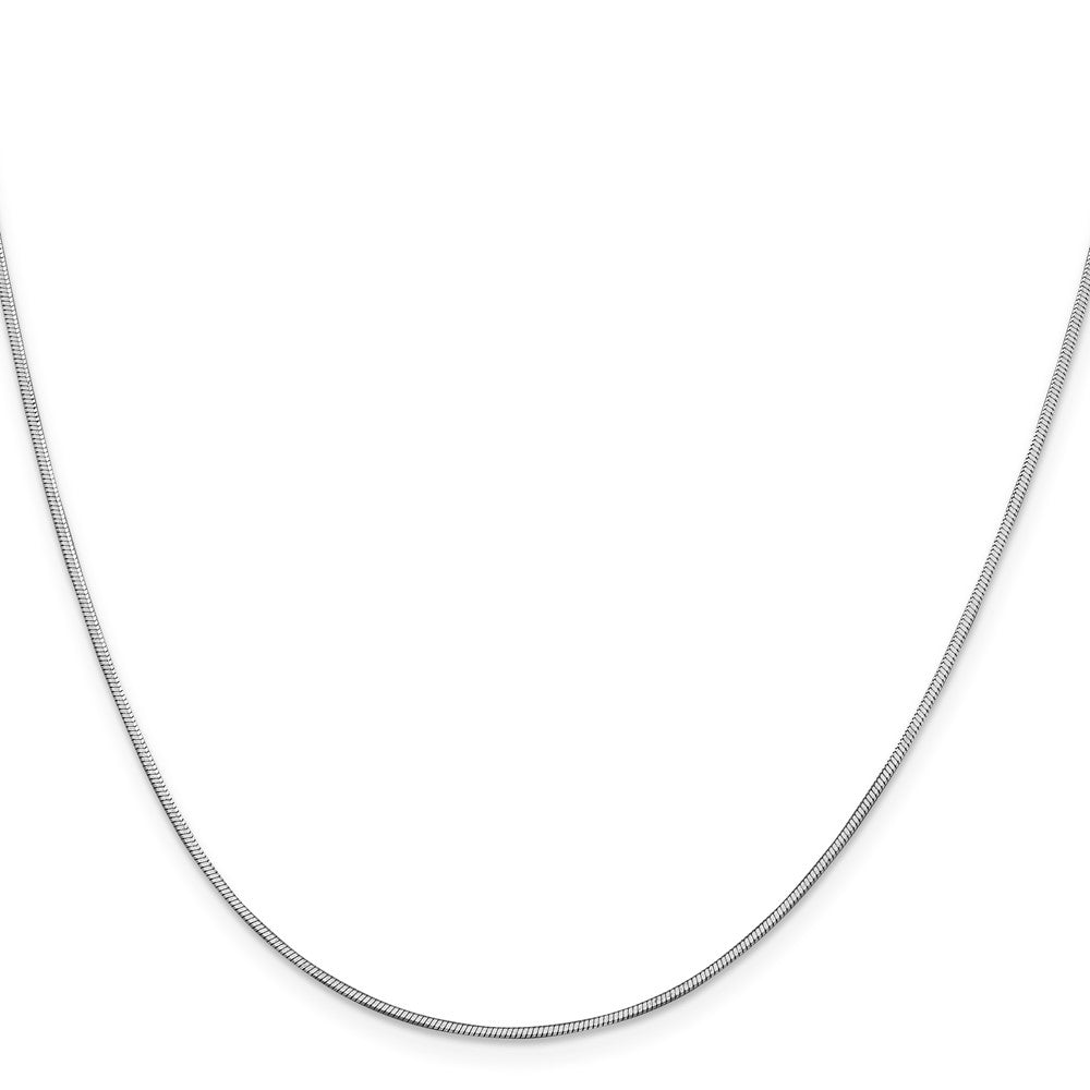 14k WG 1mm Octagonal Snake Chain (5.26 grams)