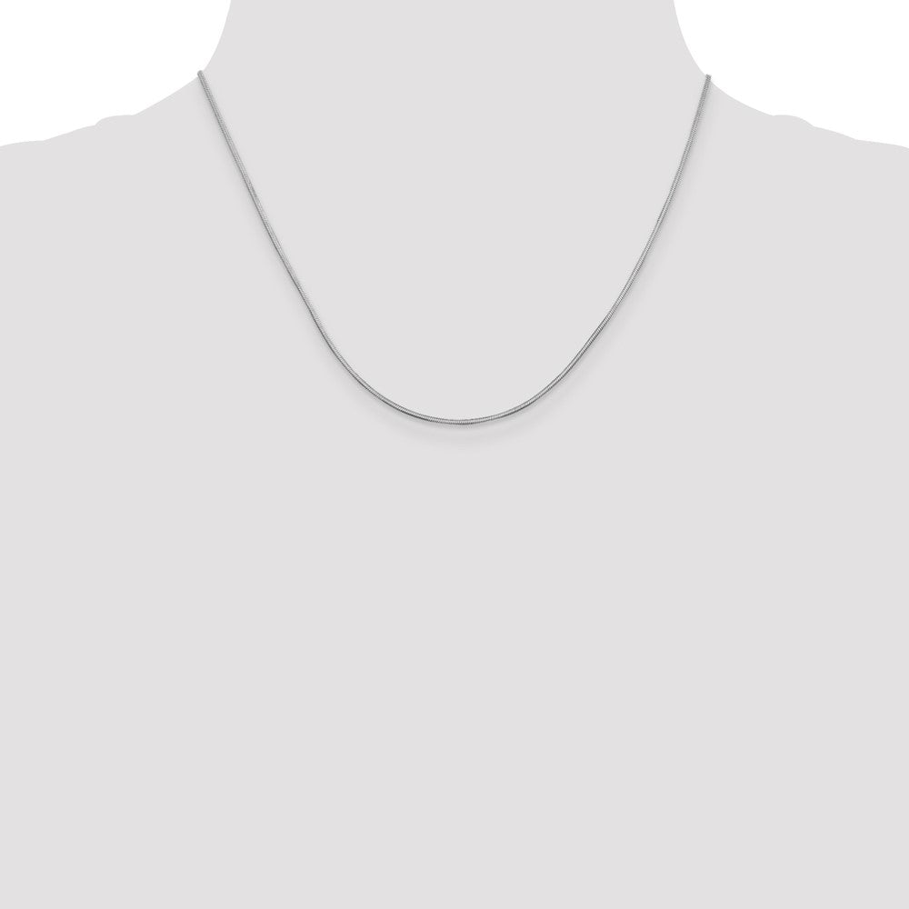 14k WG 1mm Octagonal Snake Chain (5.26 grams)