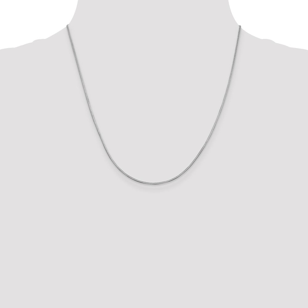 14k WG 1mm Octagonal Snake Chain (5.26 grams)