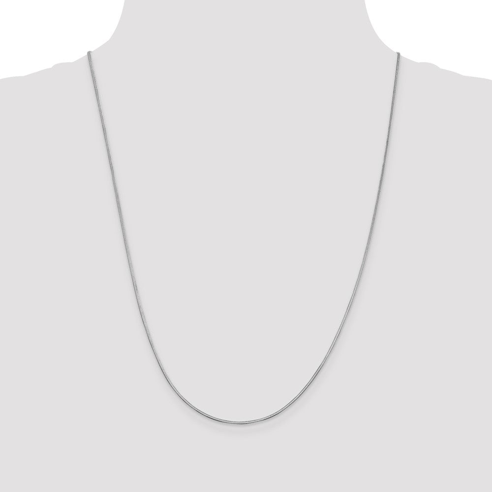 14k WG 1mm Octagonal Snake Chain (5.26 grams)