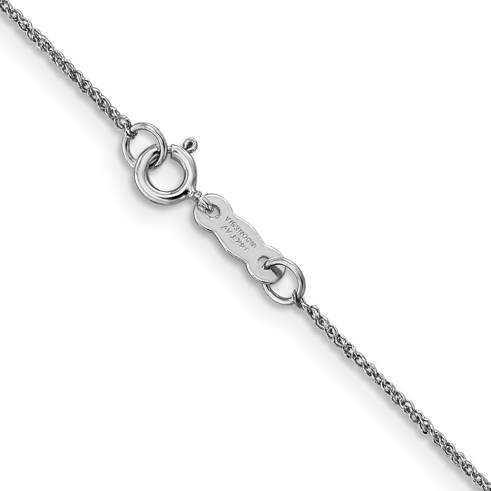 14K White Gold .70mm Ropa Chain (0.57 grams)
