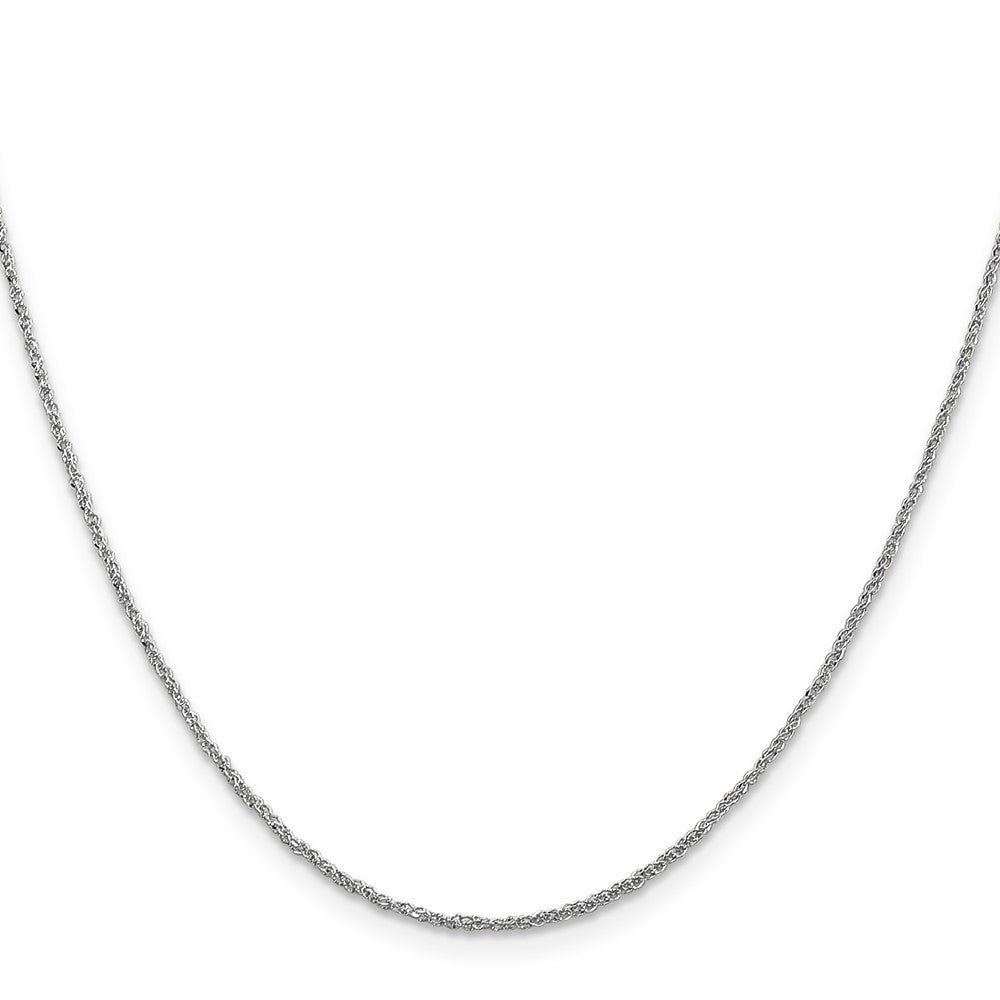 14K White Gold 1.1mm Ropa Chain (0.92 grams)