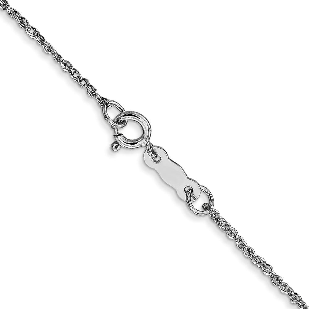 14K White Gold 1.1mm Ropa Chain (0.92 grams)