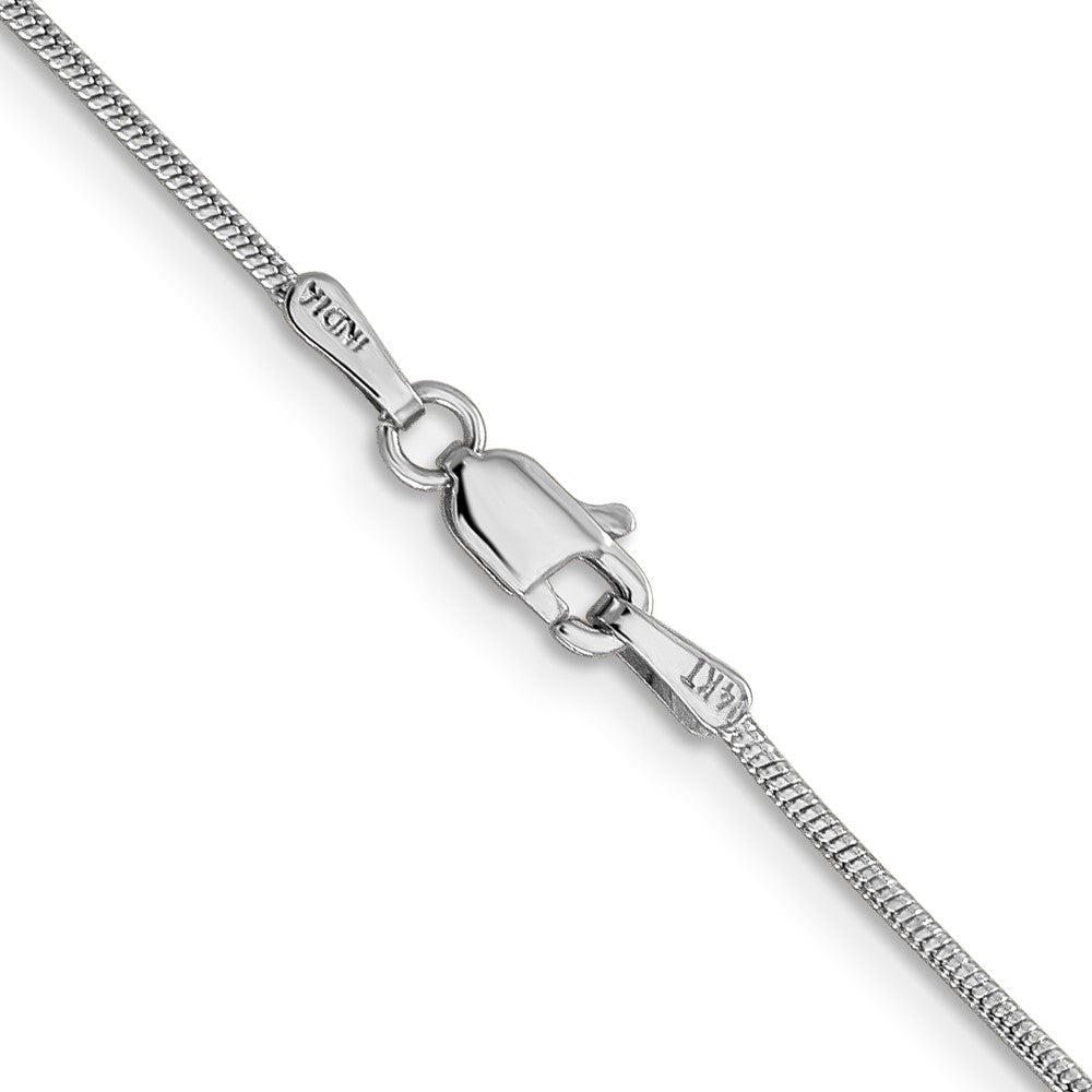 14k WG 1.1mm Round Snake Chain (4.39 grams)