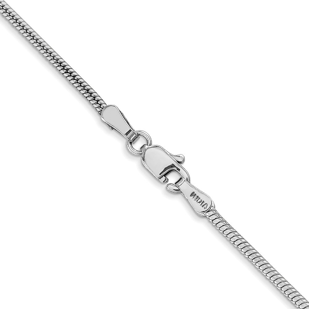 14k WG 1.6mm Round Snake Chain (7.64 grams)