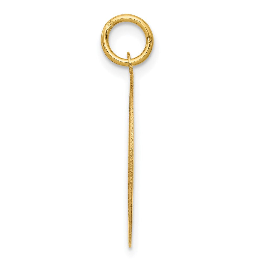 14k Yellow Gold 20 mm Shetland Sheepdog Disc Charm (1.05 grams)