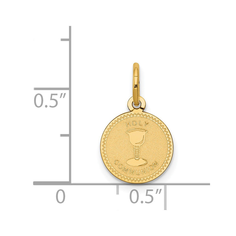 14k Yellow Gold 11 mm nion Charm (0.29 grams)