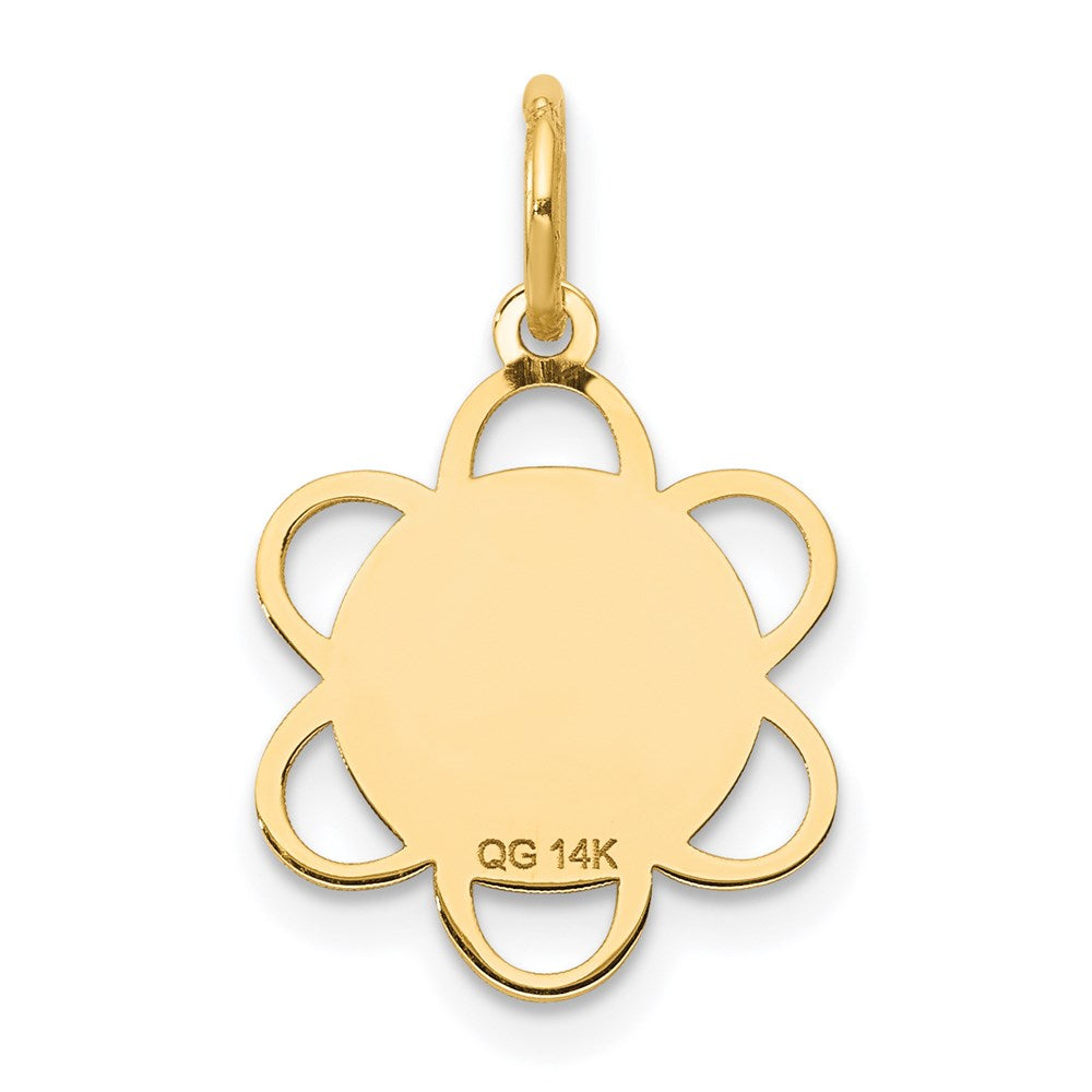 14k Yellow Gold 13 mm nion Charm (0.45 grams)