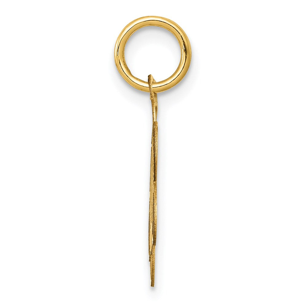 14k Yellow Gold 13 mm My Confirmation Charm (0.34 grams)