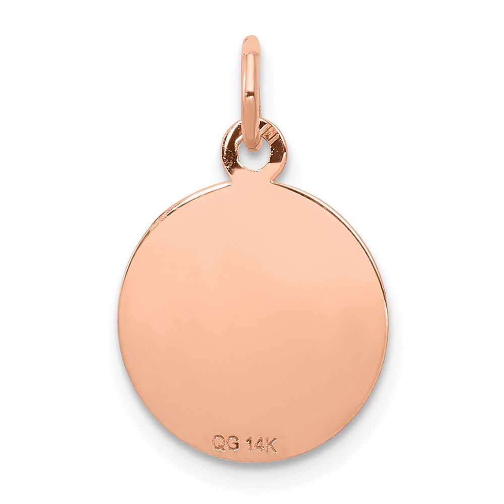 14k Rose Gold 13 mm nion Charm (0.58 grams)