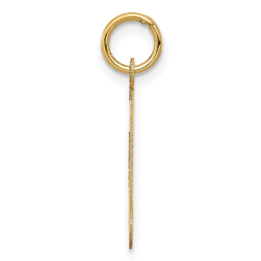 14k Yellow Gold 10 mm Polished Musical Note Charm (0.29 grams)