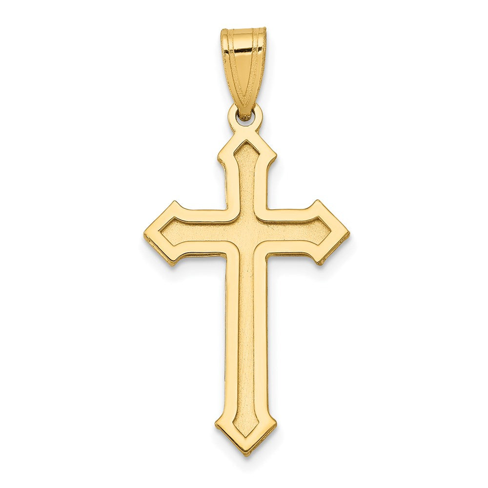 14k Yellow Gold 15 mm Passion Cross Pendant (1.26 grams)