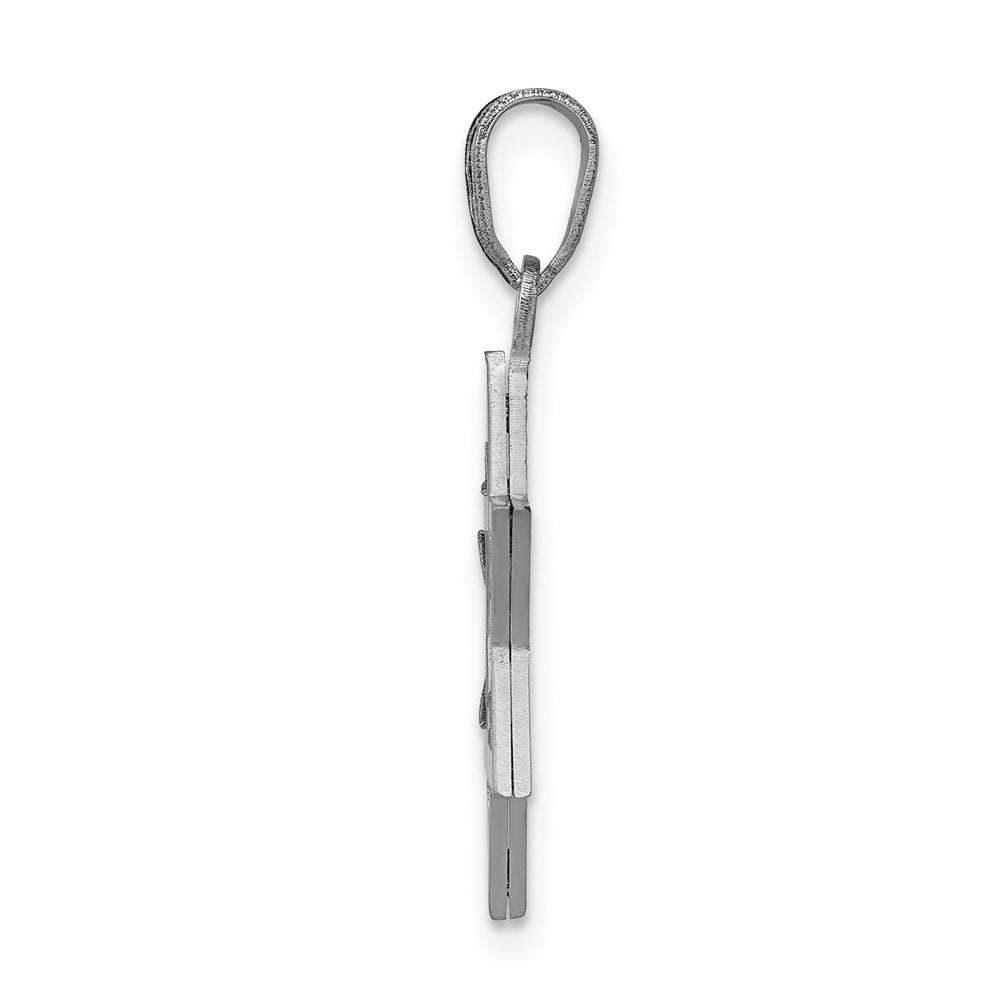 14k White Gold 16 mm Star of David (1.74 grams)