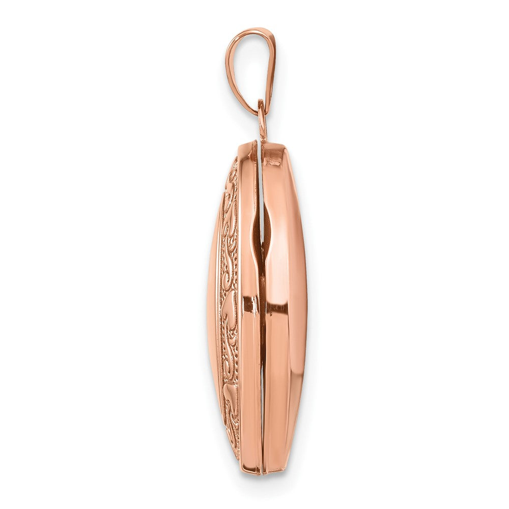 14k Rose Gold 17 mm Oval Locket (1.34 grams)