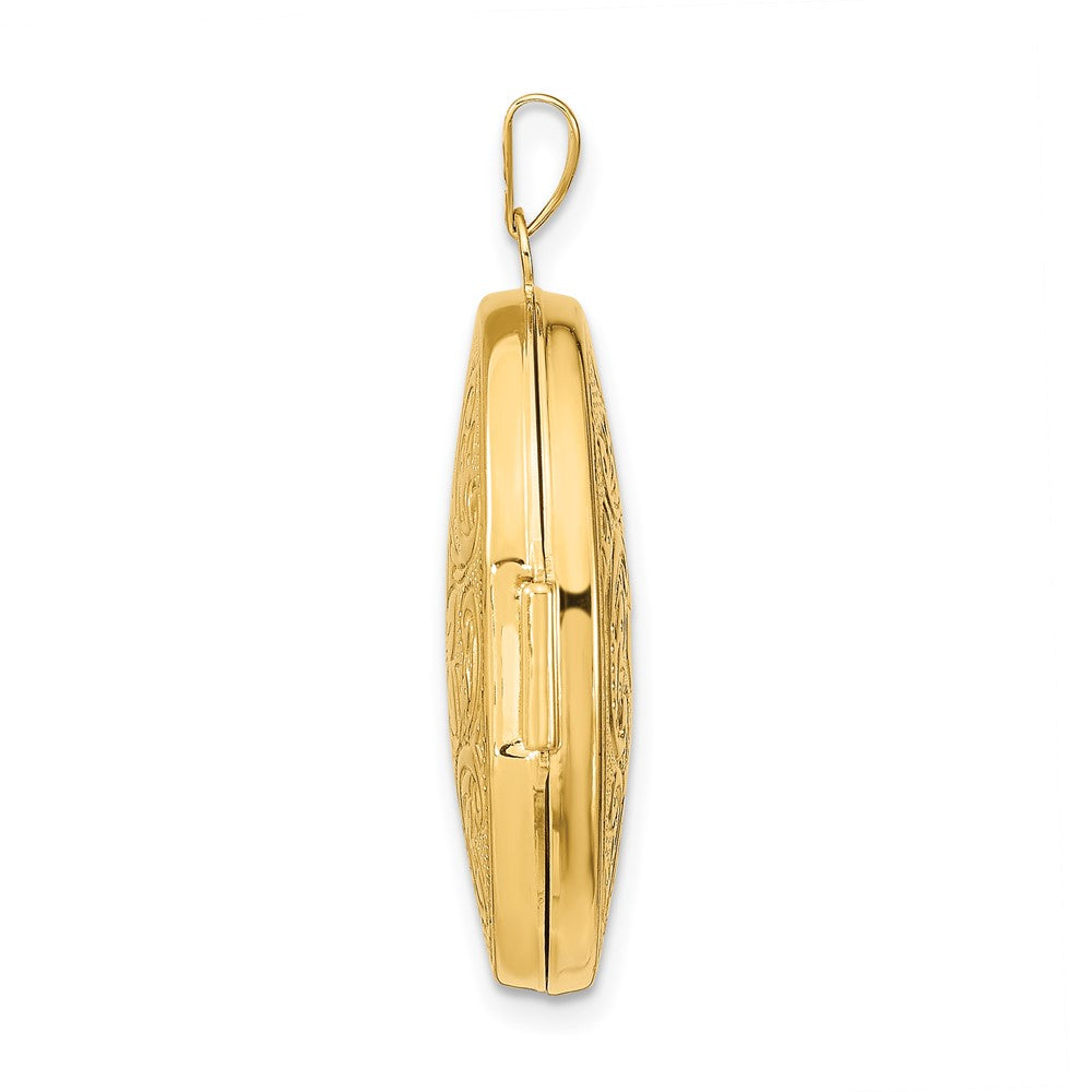 14k Yellow Gold 19.55 mm Oval Locket (2.31 grams)