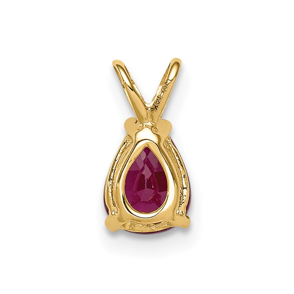 14k Ruby pendant (0.34 grams)