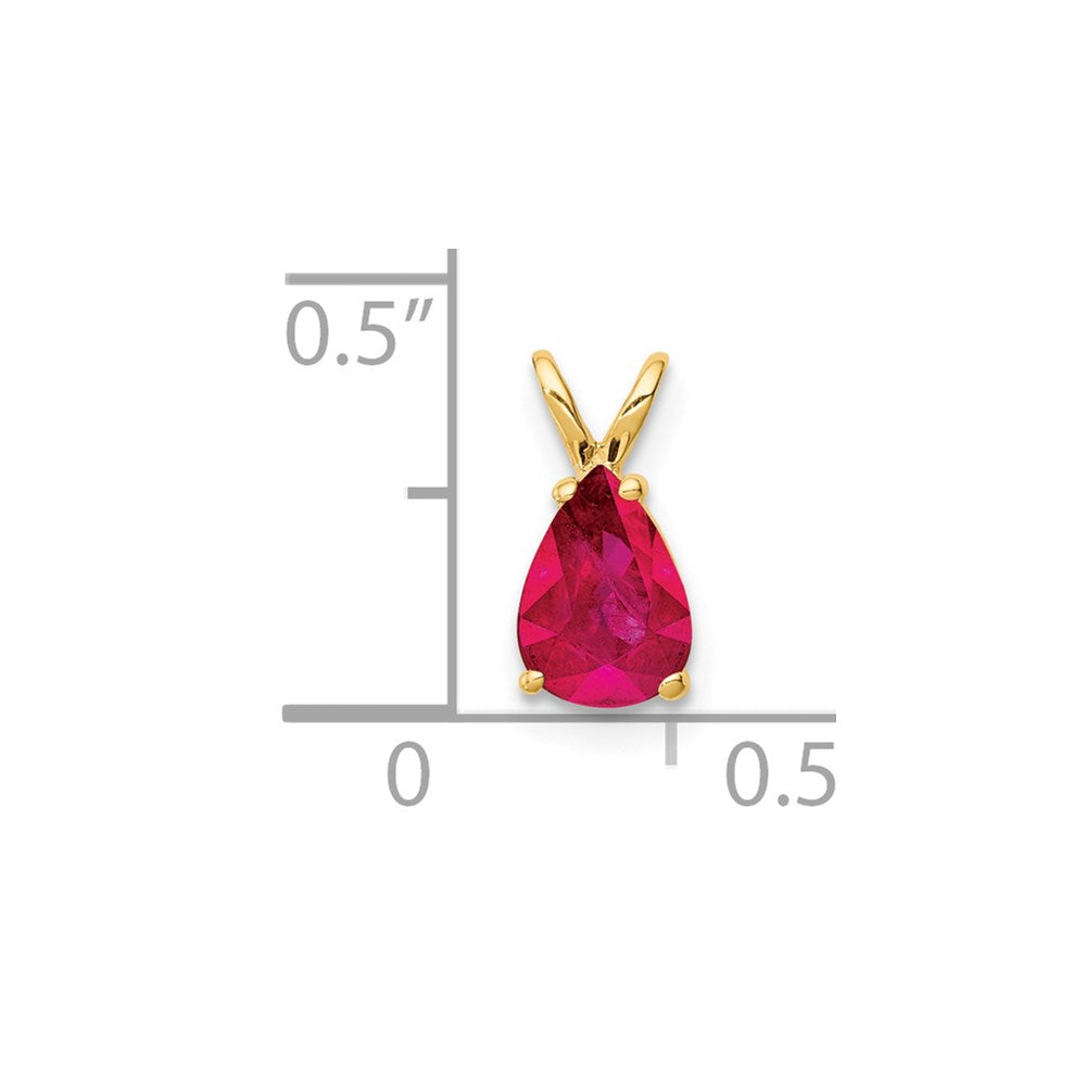 14k Ruby pendant (0.34 grams)